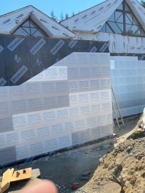 A heritage building foundation after exterior waterproofing by West Coast Waterproofing