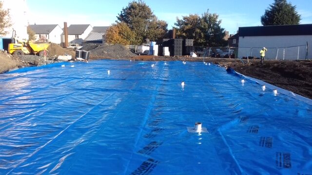 Multiple pool shells waterproofed at an aquatic facility by West Coast Waterproofing