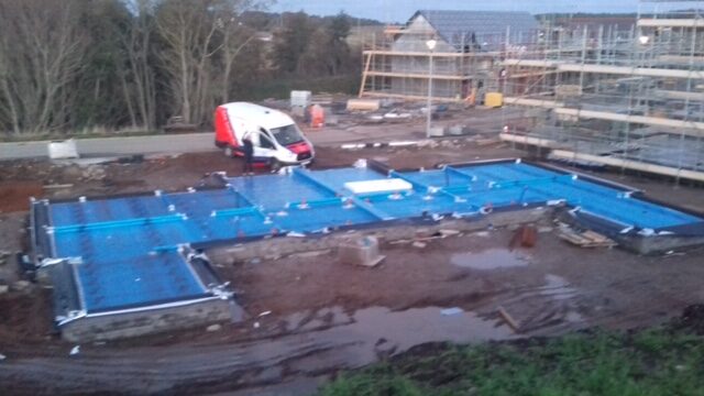 Multiple pool shells waterproofed at an aquatic facility by West Coast Waterproofing