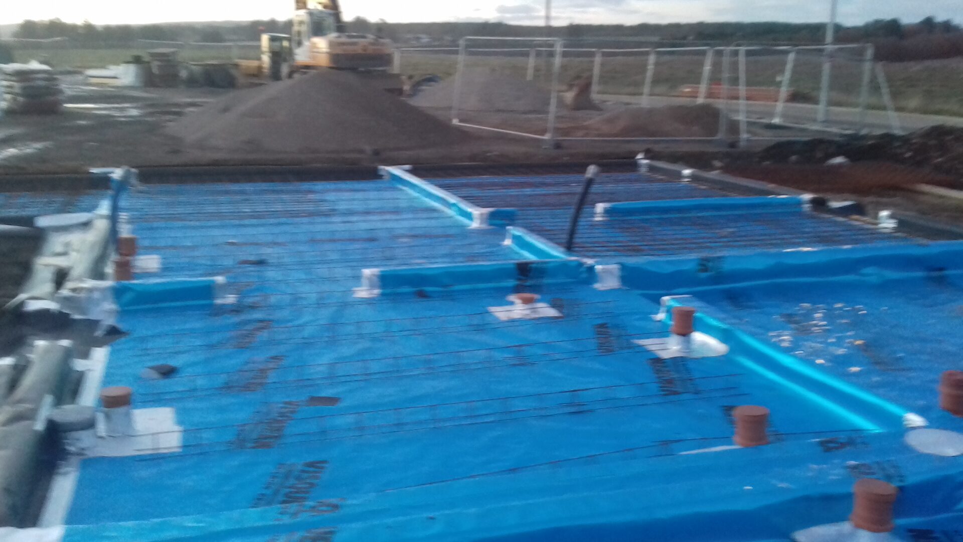 Multiple pool shells waterproofed at an aquatic facility by West Coast Waterproofing