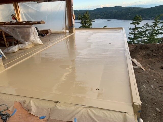 Mayne Island Deck, Spray-Applied Polyurea